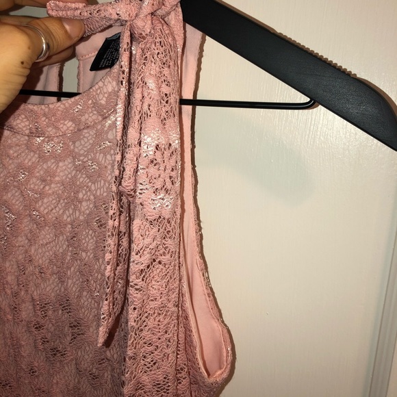 Teeze Me Dress Soft Pink Full Lace Form Fit - Picture 4 of 11